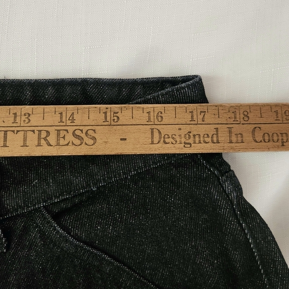 Minga London Bones Black Washed Denim Jeans Skeleton Print Wide Baggy Leg SZ 36 - Picture 15 of 16